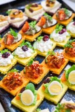 cocktail traiteur végétarien assortiment canapé