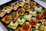 cocktail_traiteur_végétarien_assortiment_de_canapé_frais